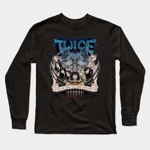 Twice Metal Ver. 1 - Twice - Long Sleeve T-Shirt | TeePublic